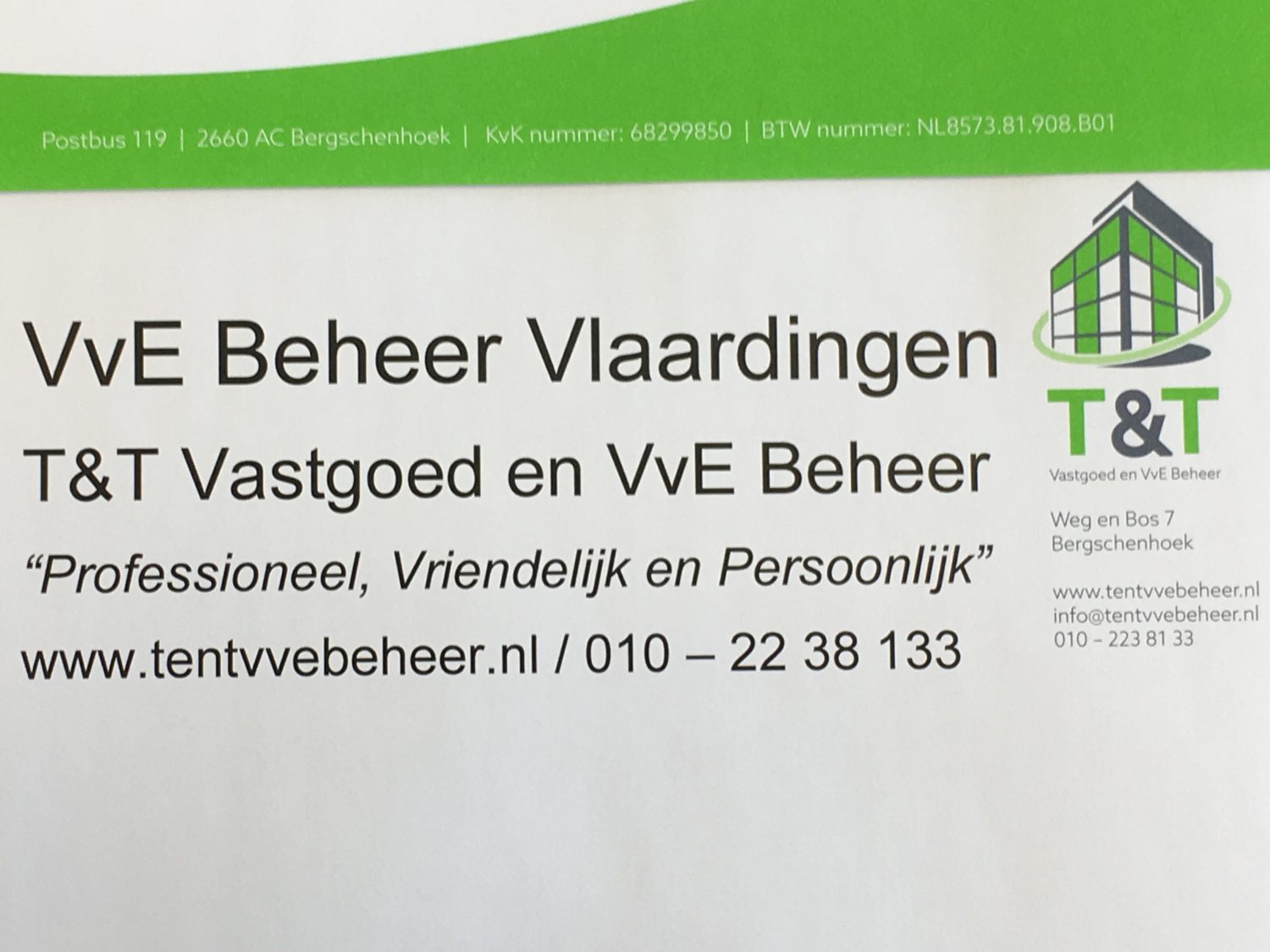 VvE Beheer Vlaardingen - T&T Vastgoed En VvE Beheer