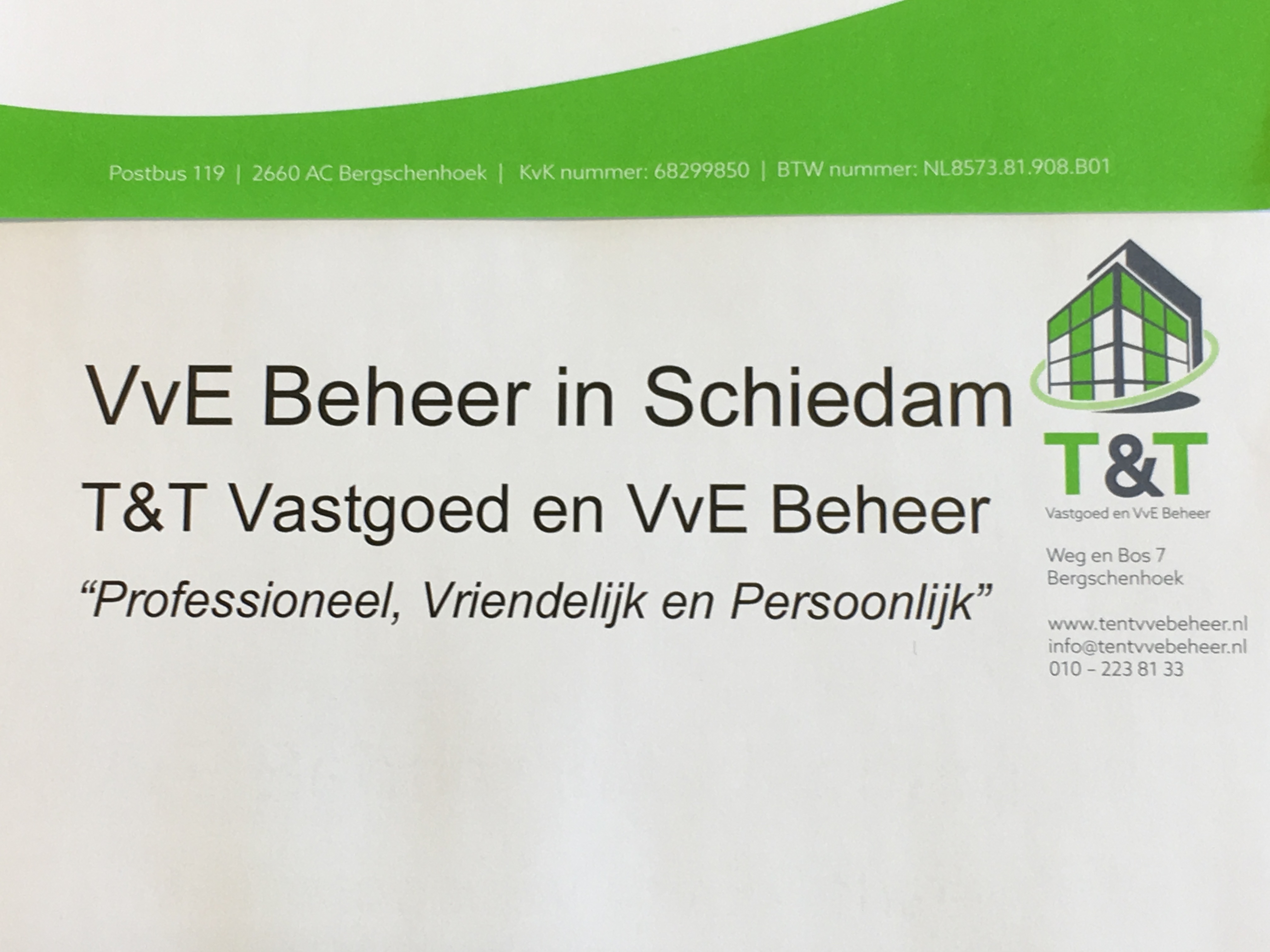 VvE Beheer Schiedam | T&T Vastgoed En VvE Beheer | Kwaliteit